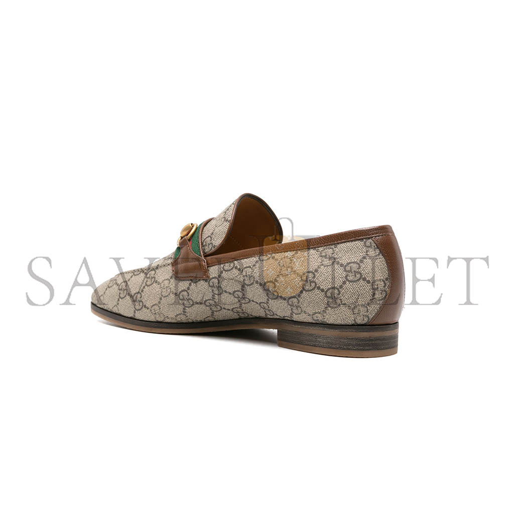 GUCCI HORSEBIT GG CANVAS LOAFERS 759648